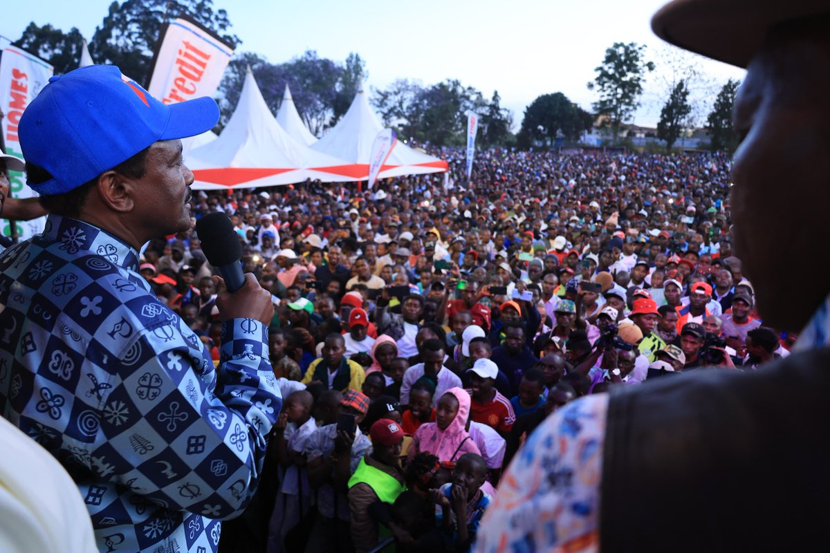 Kalonzo Musyoka Receives Warm Reception in Ndumberi, Kiambu County